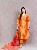 ORANGE BANDHEJ FULL SUIT