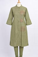 Green Stripe Kurta