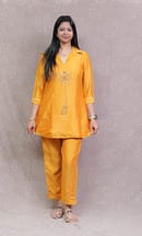 MUSTARD SHIMMER CO-ORD SET