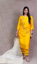 MUSTARD YELLOW FULL SUIT