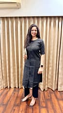 Madras Cotton Geometric Print Kurta