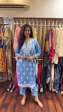 CHIKANKARI KURTA WITH PANT