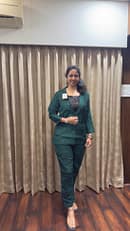 Emerald Green With Sequin Inner Top