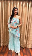 SKY BLUE ONE SHOULDER