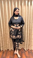 BLACK INDO-WESTERN FULL SUIT