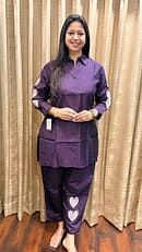 PURPLE HEART CO-ORD SET