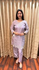 LAVENDER SHORT KURTA PANT