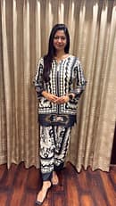 BLACK-WHITE CO-ORD SET