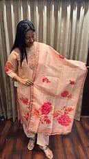 PEACH SILK FULL SUIT