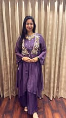 PURPLE 3PC PARTY WEAR