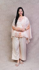 PEACH KAFTAN CO-ORD SET