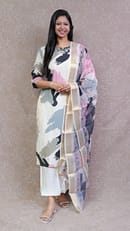 BLACK ABSTRACT FULL SUIT