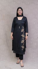 BLACK AFGHANI FULL SUIT