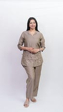 Melange Grey Co-ord Set