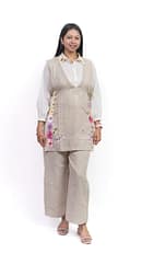 Jute With Shirt Co-ord Set