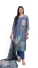 Royal Blue Pipe Work Full Suit