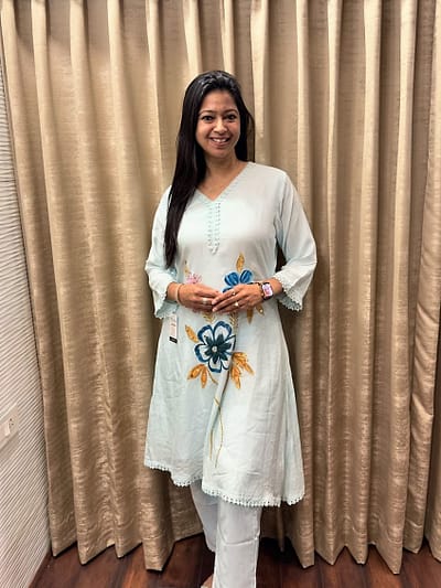 SKY BLUE KURTA SET