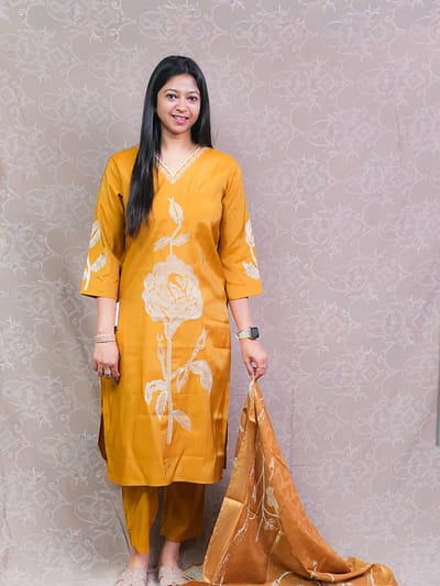 MUSTARD YELLOW FULL SUIT