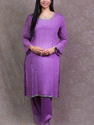 LAVENDER KURTA SET