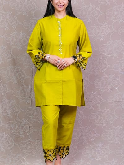 MEHENDI GREEN / PURPLE CO-ORD SET